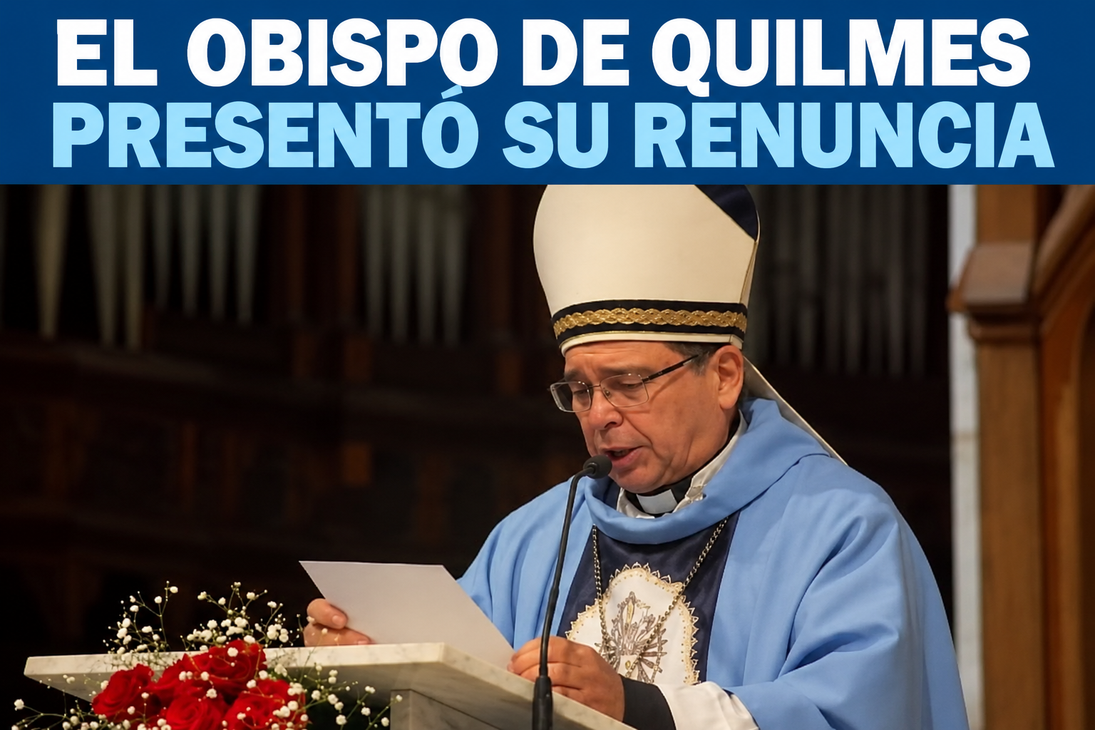 Tissera anunció que renunció como obispo de Quilmes
