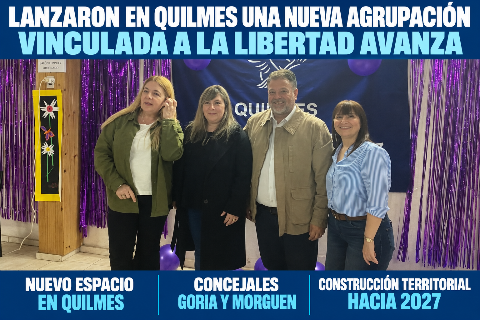 Lanzaron en Quilmes una nueva agrupación vinculada a La Libertad Avanza