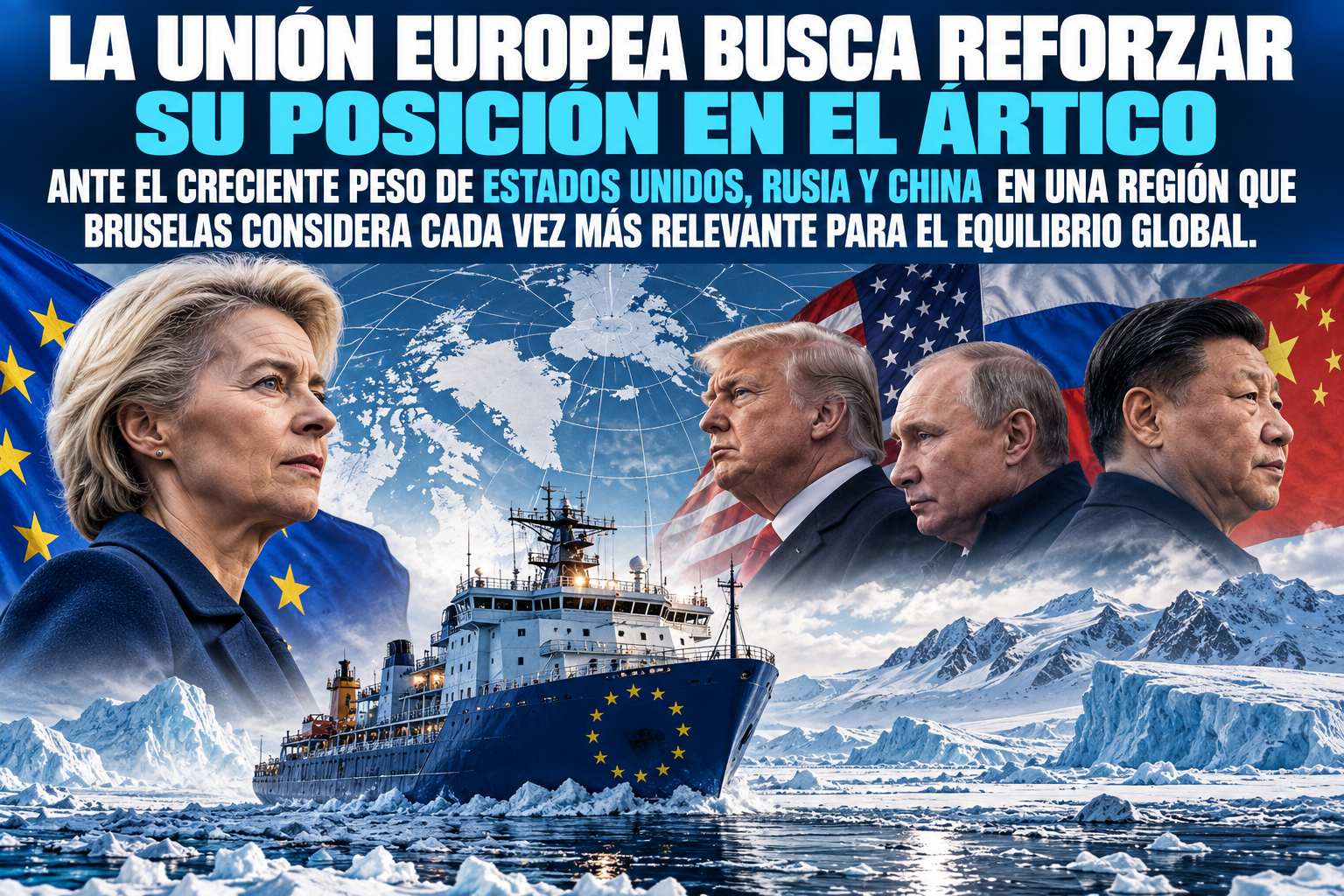 La UE busca reforzar su posición en la batalla por el Ártico ante la triple amenaza de Trump, Rusia y China