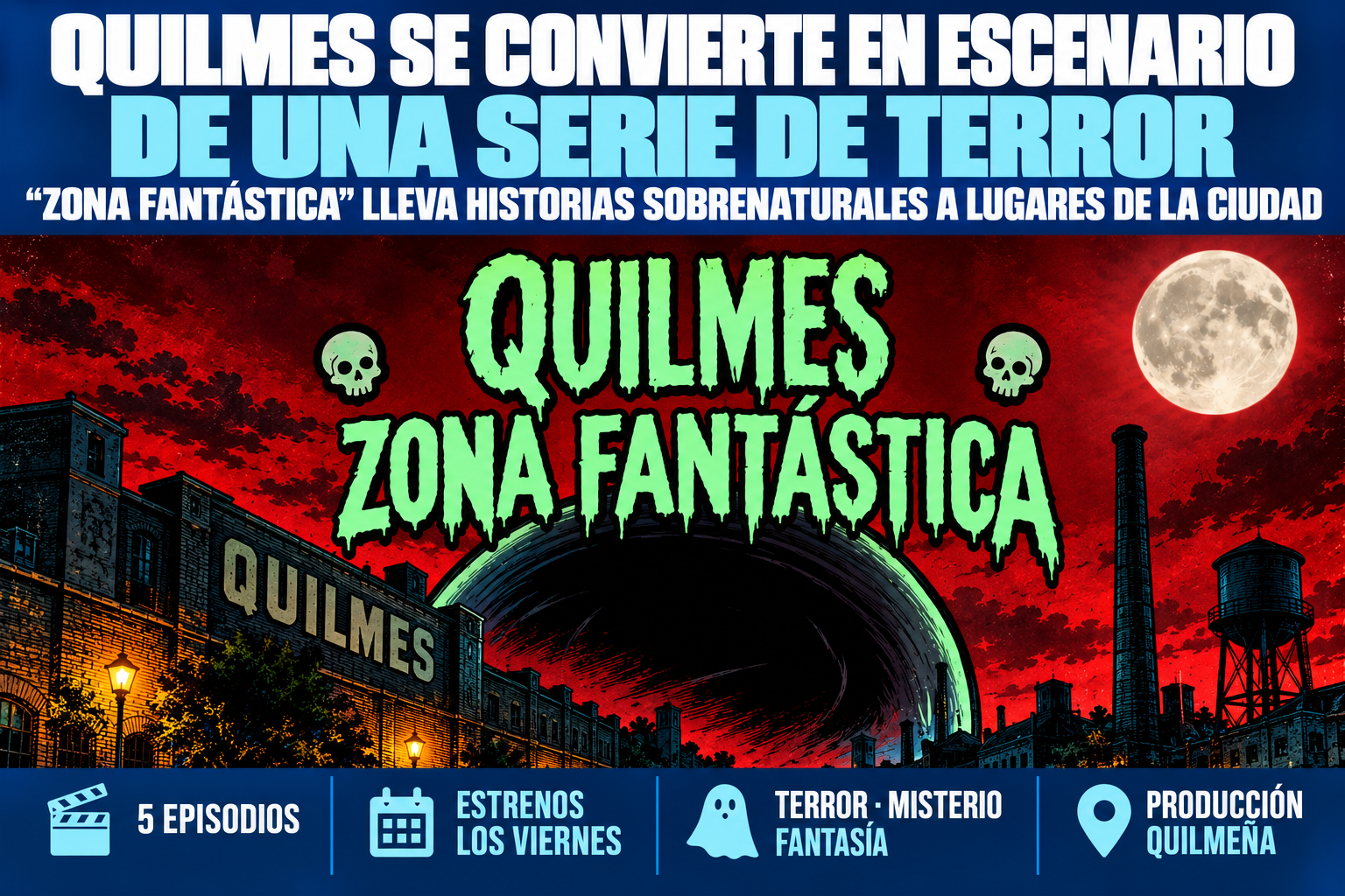 Quilmes se convierte en escenario de una serie de terror creada con inteligencia artificial